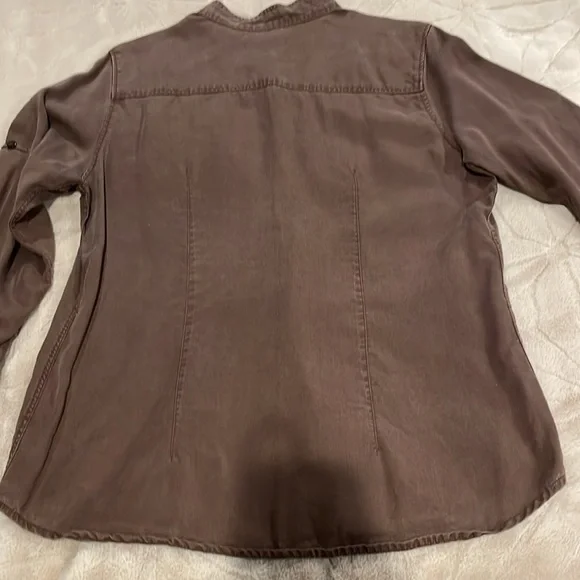 Kate Hill Brown Button Up Shirt - L - Picture 2 of 10